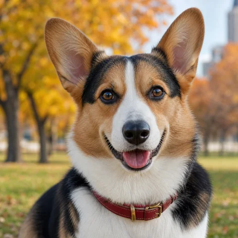 Cooper, a corgi