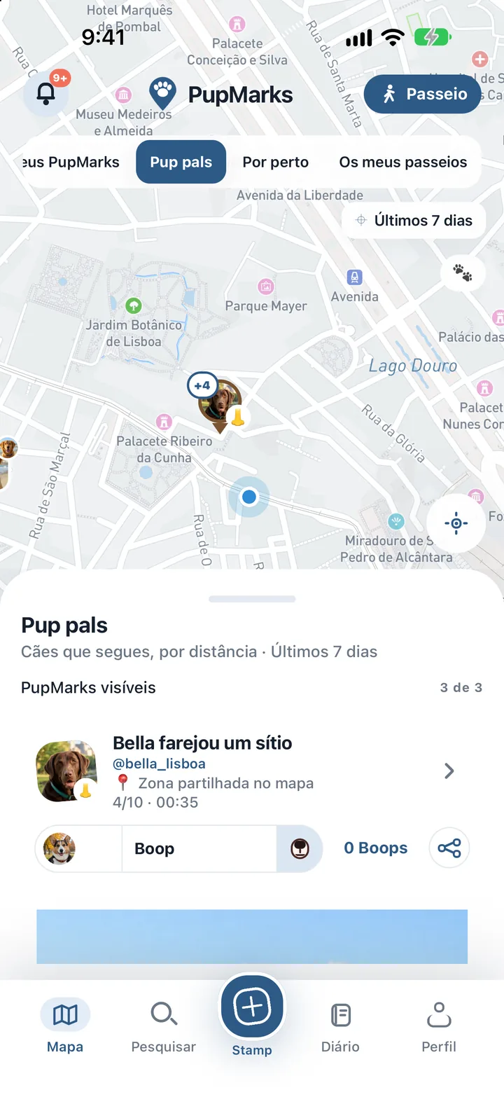 PupMarks de cheirar e brincar partilhados por Pup pals perto de Cheesman Park em Denver
